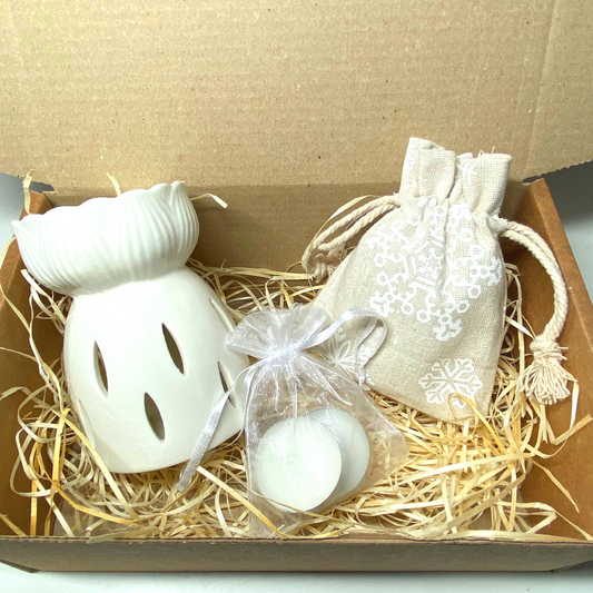 Lotus Burner Wax Melt Gift Box